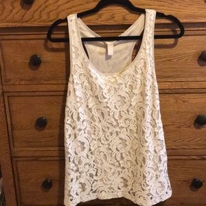 Banana Republic Lace Racerback